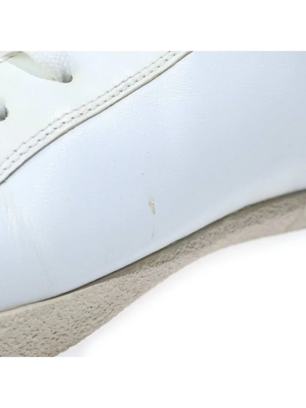 Moncler Palm Angels Leather Low Cut Sneakers White Black